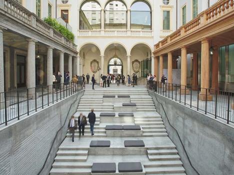 Entrée de la Gallerie d'Italia à Turin. © Michele D’Ottavio