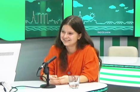 Julia Tsvetkova, invitée sur Radio 2 en 2018. © Radio 2, Komsomolsk-sur-l'Amour, 2018