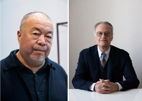Ai Weiwei et Giulio Paolini © Shu Tomioka © The Japan Art Association / archivio Paola Ghirotti