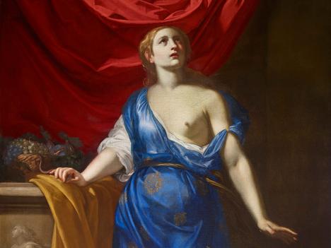 Artemisia Gentileschi (1593-1656), Cléopâtre (détail), c. 1639. © Galerie Giovanni Sarti
