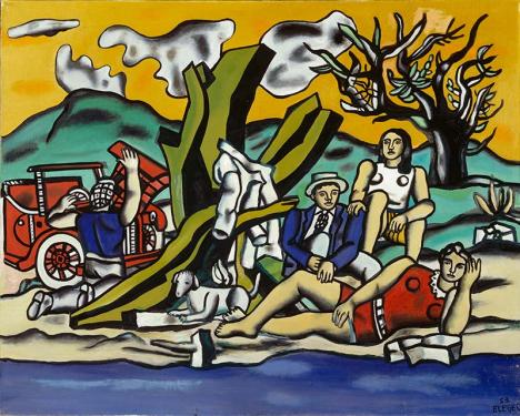 Fernand Léger (1881-1955), Partie de campagne (2eme état), 1953, huile sur toile, 130 x 162 cm, Centre Pompidou - dépôt au MAMC St Etienne. © Centre Pompidou, MNAM-CCI, Dist. RMN-Grand Palais © ADAGP Paris 2022