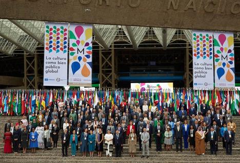 Les représentants des 161 délégations réunies à Mexico pour Mondiacult, le 28 septembre 2022. © Unesco