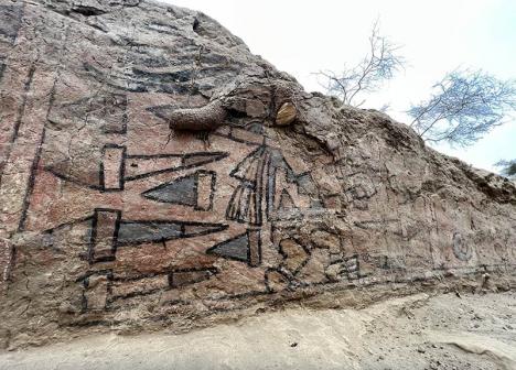 Fresque précolombienne de la Huanca Pintada. © Sâm Ghavami