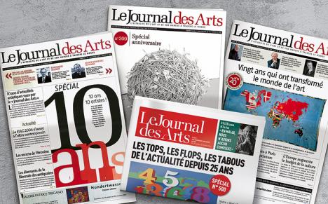 Les Unes du JdA © Le Journal des Arts