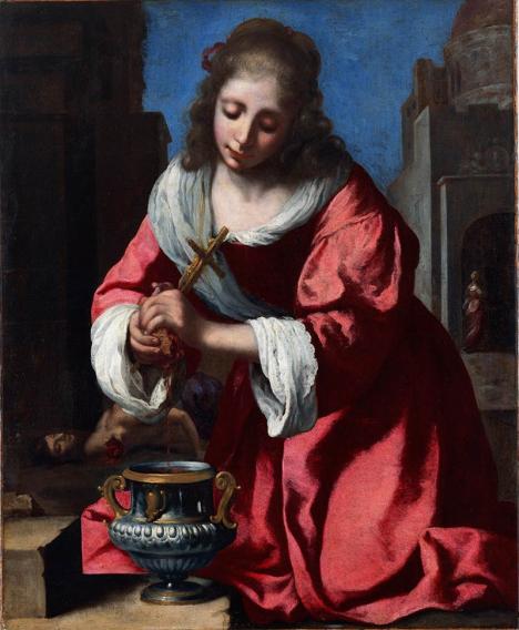 Attribué à Johannes Vermeer, Sainte Praxède, 1655, 101,6 × 82,6 cm © The National Museum of Western Art, Tokyo