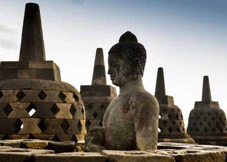 Temple bouddhiste de Borobudur en Indonésie. © Joseph82, Pixabay License 