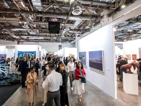 Vue de l'édition 2023 d'Art SG à Singapour. © Art SG