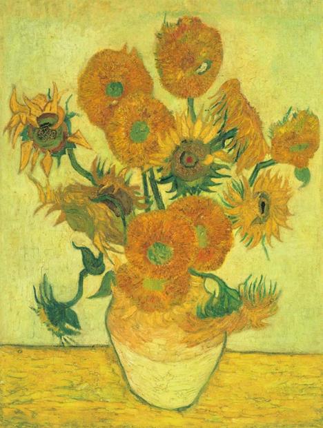 Vincent Van Gogh (1853-1890), Tournesols, appelé aussi Vase avec quinze tournesols, 1888, huile sur toile, 100 x 76 cm. © Sompo Museum of Art