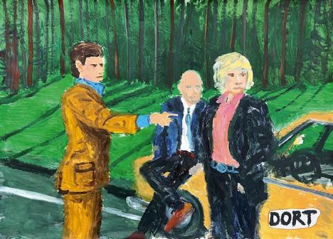 Lucius Pax, Sans titre, 2022, acrylique sur papier, 105 x 75 cm. Courtesy Lille Art Up!