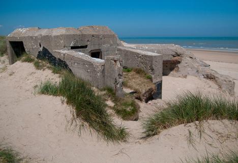 Blockhaus à Utah Beach, l'une des plages du débarquement en Normandie. © Archangel12, 2010, CC BY 2.0