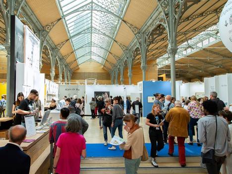Vue de l'édition 2022 de Drawing Now au Carreau du Temple à Paris. © Grégoire Avenel / Agence Coolhunt Paris