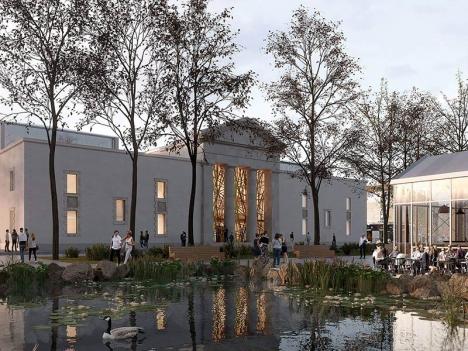 Vue d'architecte du futur Musée municipal de La-Roche-sur-Yon. © Richez Associés
