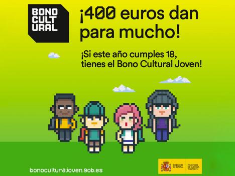 Visuel de communication du Bono Cultural Joven, le passe culture espagnol. 