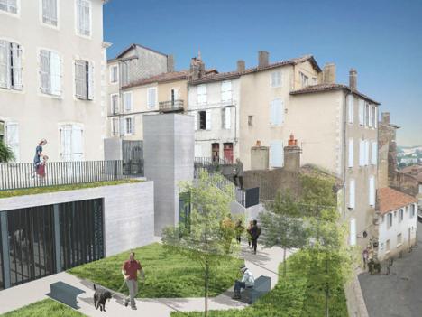 Vue d'architecte du Musée de la Résistance à Auch. © Letellier Architectes