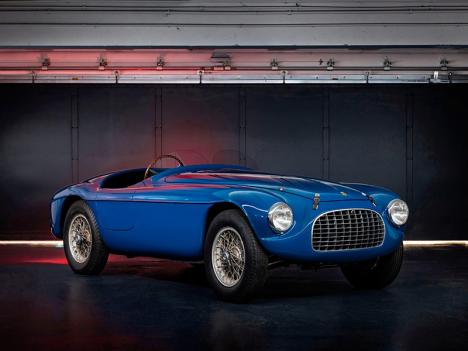 Ferrari 340 America Barchetta Touring Superleggera de 1951, cédée pour 5,7 millions lors de la vente Rétromobile organisée par Artcurial en février 2023. Courtesy Artcurial 
