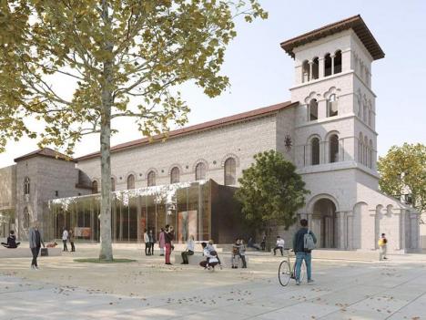 Le futur Musée d'histoire de Vienne sera situé dans l'abbaye Saint-Pierre, l'église Saint-Georges et les bâtiments attenants. © Atelier Novembre / Département de l'Isère