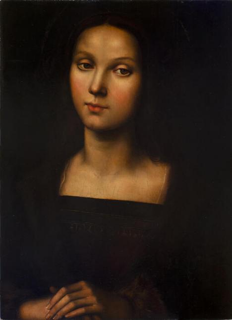 Attribué à Raphaël (1483-1520), Portrait de Chiara Fancelli en Marie Madeleine, 1504, 46 x 34 cm, collection privée. © D.R.