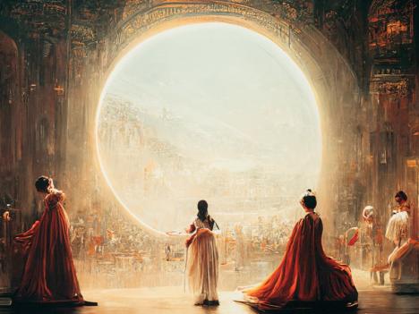 Jason M. Allen, Space Opera Theatre, 2022, image créée avec l'intelligence artificielle Midjourney