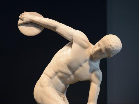 Myron (attribué à), Discobole, copie romaine d’un original en bronze aujourd’hui disparu, vers 120 après J.-C. (original datant du Ve siècle avant J.C.). © Livioandronico2013, 2015, CC BY-SA 4.0