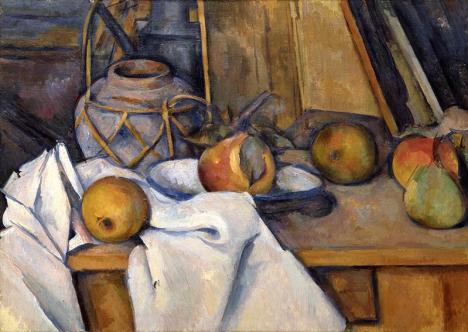 Paul Cézanne (1839-1906), Fruits et pot de gingembre, vers 1891, huile sur toile, 33 x 46 cm. © Fondation Langmatt
