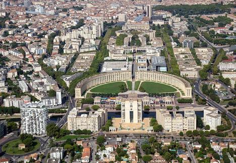 Vue aérienne de Montpellier, préfecture de l'Héraut. © Dominique Grandemange / Ville de Montpellier