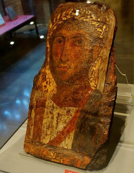 Portrait d'un soldat romain, région du Fayoum, Egypte, El Hibeh (?), IIe siècle, Palais des beaux-arts de Lille. © Velvet CC BY-SA 4.0