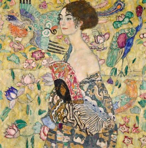 Klimt La dame à l'éventail - Photo Sotheby's