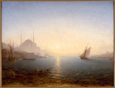 Félix Ziem, Constantinople, Sainte-Sophie au soleil levant, entre 1860 et 1890, huile sur toile, 90 x 117 cm, collection Petit Palais. © CC0 Paris Musées