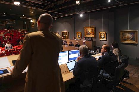 Vente de tableaux anciens organisée par la maison Bernaerts à Anvers. © Bernaerts