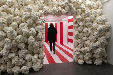 Entrée de l'exposition Popcorn au Millennium Iconoclast Museum of Art (MIMA) de Bruxelles. © Mima