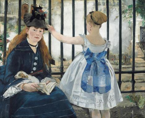 Édouard Manet (1832-1883), Le Chemin de fer, 1873, huile sur toile, 93 x 111 cm, Washington, The National Gallery of Art. © Photo Courtesy of National Gallery of Art, Washington