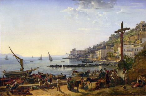 Silvester Feodosievic Scedrin (1791-1830), Vue de Margellina à Naples, 1826, collection privée, Naples. © DR