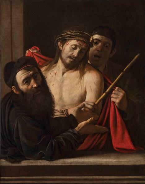 Le Caravage (1571-1610), Ecce Homo, c. 1605-1609, huile sur toile, 111 x 86 cm. © Musée du Prado