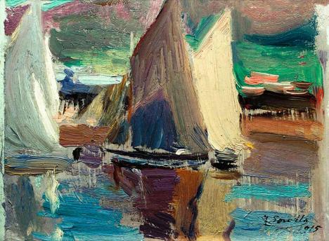 Joaquin Scrolla (1863-1923), Las Velas, 1915, huile sur carton, 13 x 17 cm. © Museo Sorolla