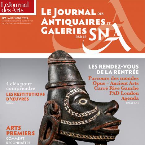 Le Journal des Antiquaires et Galeries par le SNA n°3 © Studio Artclair Éditions, graphisme Thomas Doziere