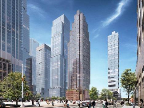 Vue d'architecte du futur Climate Museum sur Hudson Yards à New York. © FXCollaborative