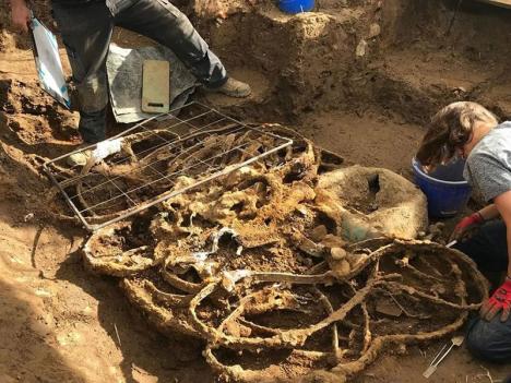 Excavation du site archéologique près du village de Melsonby, dans le Yorkshire  © Durham University