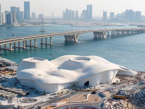 Le TeamLab Phenomena sur l'île de Saadiyat en face d'Abou Dhabi, la capitale des Émirats arabes unis © TeamLab