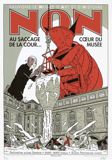 Affiche projet agrandissement MAH Genève Jean Nouvel