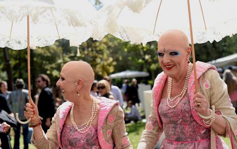 Eva & Adèle à la Biennale de Venise en 2019. © Arben Llapashtica, CC BY-SA 4.0
