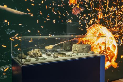 Vue de l'exposition « Les Maitres du Feu : L’âge du Bronze en France (2300 – 800 av. J.-C.) », Musée d’archéologie nationale de Saint-Germain-en-Laye. © MAN / Baptiste Simon