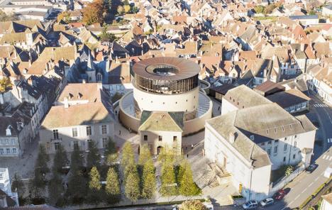 Vue d'architecte du projet d'extension du Panoptique d'Autun. © Atelier Novembre