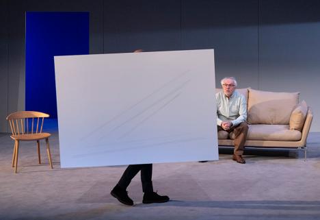 Art de Yasmina Reza, mise en scène de François Morel, Théâtre Montparnasse, 31, rue de la Gaîté, Paris-14e, jusqu’au 20 décembre. © Manuelle Toussaint