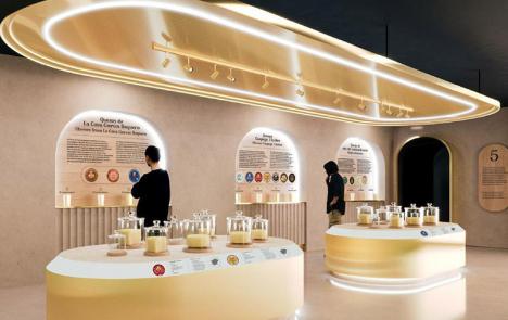 Projection 3D du futur Museo del Queso García Baquero à Tolède, Espagne. © Quesos García-Baquero