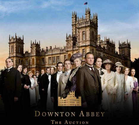 Visuel de communication de la vente Downton Abbey diffusé par Bonhams. © Bonhams