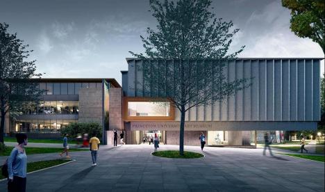 Vue d'architecte du nouveau Musée d'art de l'Université de Princeton, New Jersey, États-Unis. © Adjaye Associates