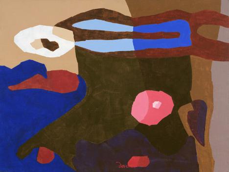 Arthur Garfield Dove (1880-1946), Rose and Locust Stump, 1943, huile et cire sur toile, 61 x 81 cm. © Sotheby's