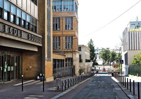 Entrée de l'école Boulle, Rue Pierre Bourdan, Paris 12e. © Mbzt, 2024, CC BY 4.0