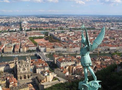 La ville de Lyon, vue de Notre-Dame-de-Fourvière. © Only Lyon