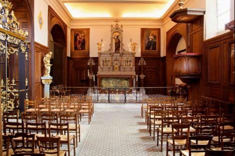 Chapelle de l'Hôtel-Dieu, datant de la fin du XVIIe siècle, Château-Thierry. © Musée du trésor de l'Hôtel-Dieu, Château-Thierry.